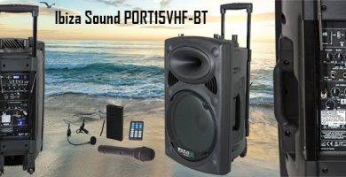 Altavoz Portatil Ibiza Sound PORT15VHF-BT